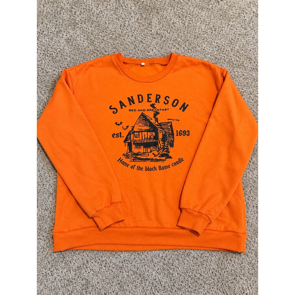 Orange Sanderson Bed & Breakfast Sweatshirt – Halloween Hocus Pocus Insp #0074